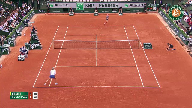 Maria Sharapova v. Kaia Kanepi 2015 French Open Women's R128 Highlights - ateeksheikh