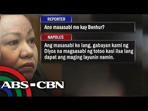 Napoles speaks on pork scam list