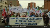 Réforme du collège : les enseignants dans la rue (Toulouse)