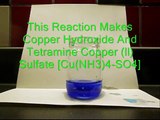 Copper Sulfate Reactions With Household Chemicals