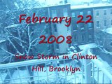 Snow Storm February 22 Clinton Hill Brooklyn
