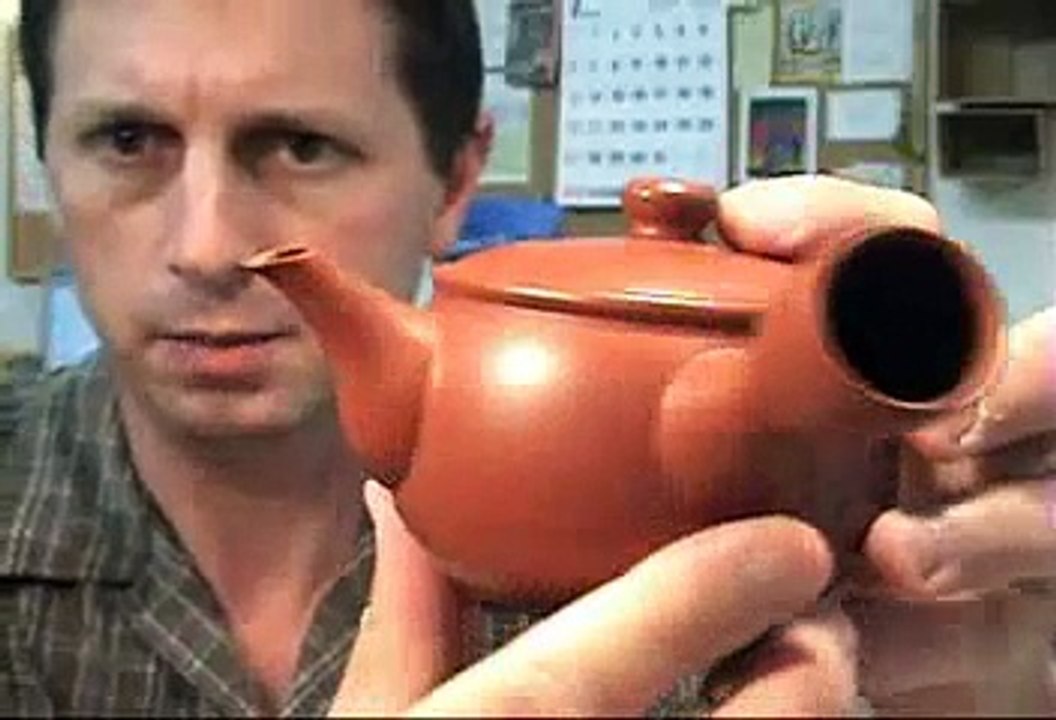 Ceramic Japanese Tea Set - Shudei Kyusu Pot & Five Cups