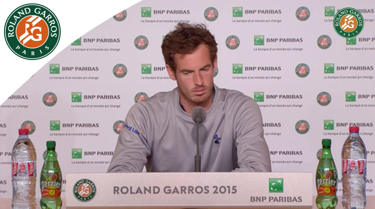 Press conference Andy Murray 2015 French Open / R128