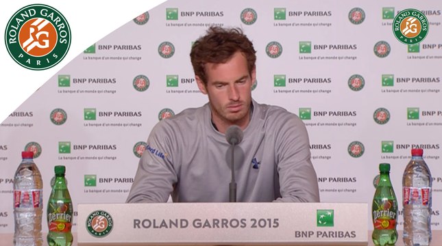 Press conference Andy Murray 2015 French Open / R128