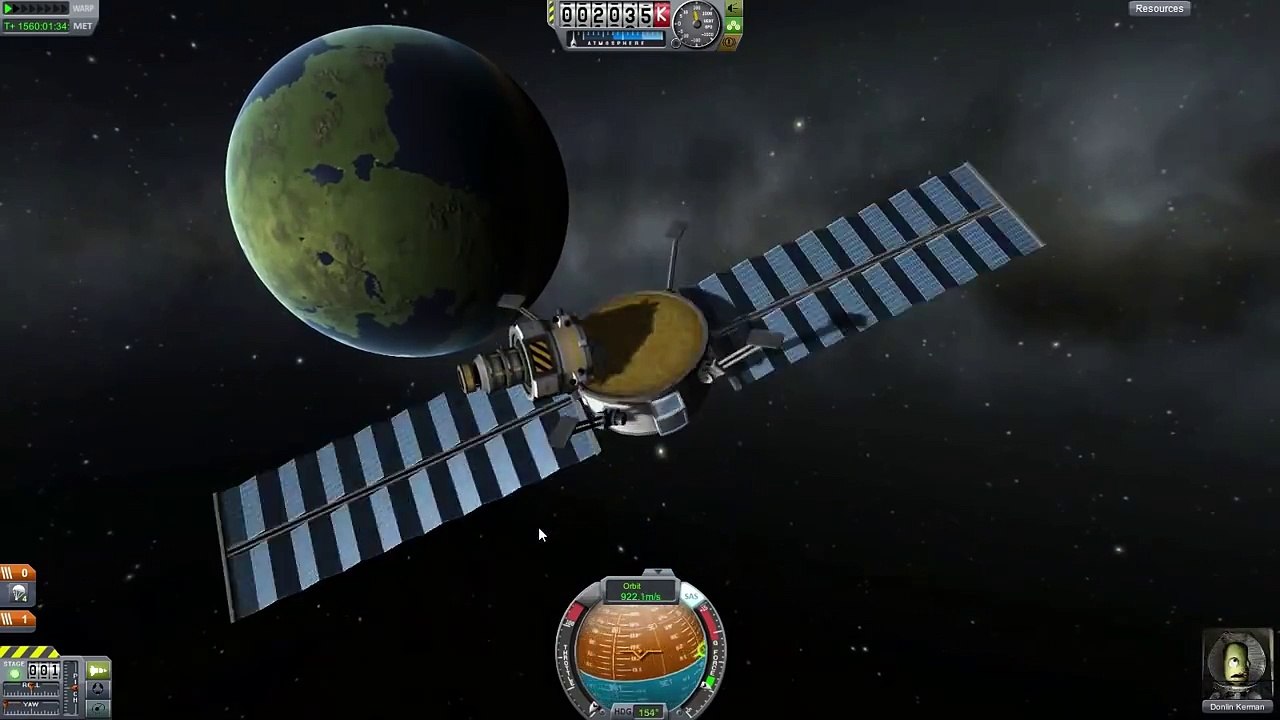 Kerbal Space Program: Reentry without a ship