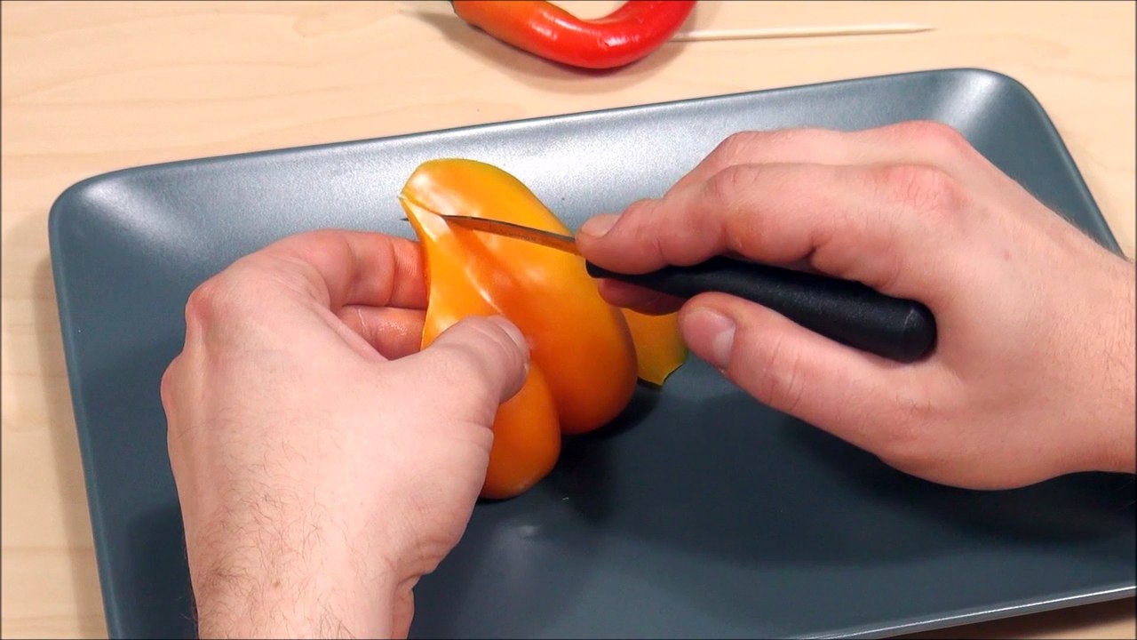 022. Free vegetable carving course pepper anthurium / Darmowy kurs carvingu anturium z papryki