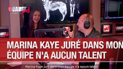 Marina Kaye juré dans Mon équipe n'a aucun talent - C'Cauet sur NRJ