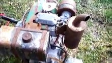 Lister Petter AC1 Diesel engine cold start 12-25-2011 temp 30*F