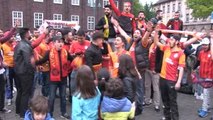 Almanya'da Galatasaray Taraftarları Sokaklara Döküldü