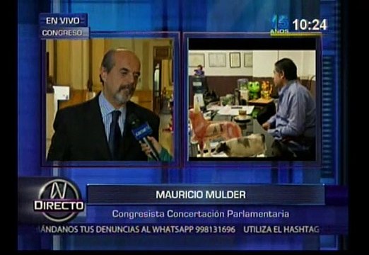 Mulder: Bolivia ha facilitado la fuga de Belaunde Lossio