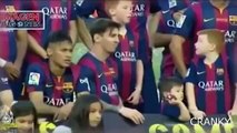 Lionel Messi y Neymar Aplaudir Luis Enrique Discurso En el Nou Camp 2015