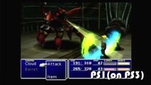 CGRundertow FINAL FANTASY VII PlayStation VS. PC Video Game Comparison