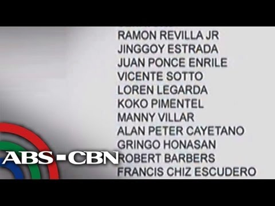 11 senators, 3 Cabinet members in de Lima's 'Napoles list'