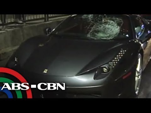 Man waiting for bus hit by Ferrari