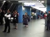 Paris Metro Station Busker