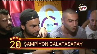 Şampiyonluğun mimarları kutlamada