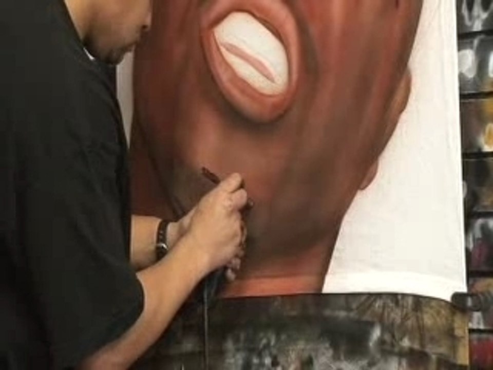 The Ave. Airbrushing Mike Jones