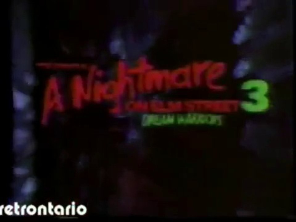 A NIGHTMARE ON ELM STREET 3- DREAM WARRIORS (1987 TV Spots)