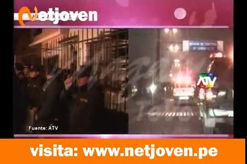 Traslado de los asesinos a la reconstrucción de los hechos del crimen de Marco Antonio Gallego