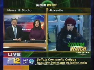 News 12 - Blizzard Strands Passengers in Hicksville