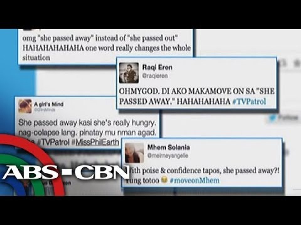 "She passed away" became a trending topic