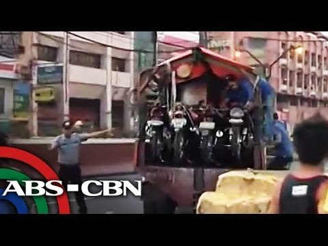 Manila gov't impounds motorcycles in Quiapo