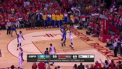James Harden rentre un shoot à 25 mètres juste après le buzzer