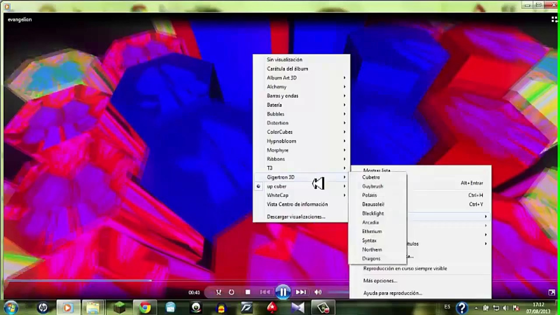 Como poner nuevas visualizaciones 3D windows media [TUTORIAL] - video  Dailymotion
