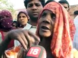 handicapped dalit burnt in mirchpur haryana. mother shouts political slogans