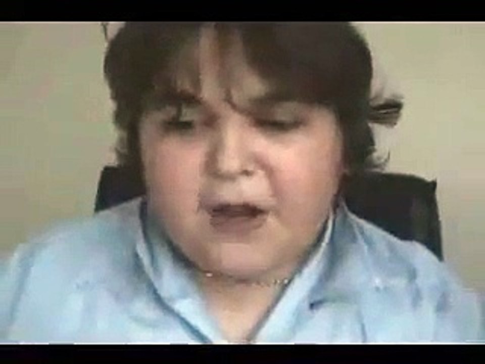 Weird kid rapping