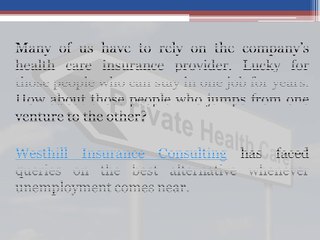 Finding Private Health Insurance