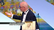 Cannes 2015 - Jacques Audiard recoit la palme d'Or