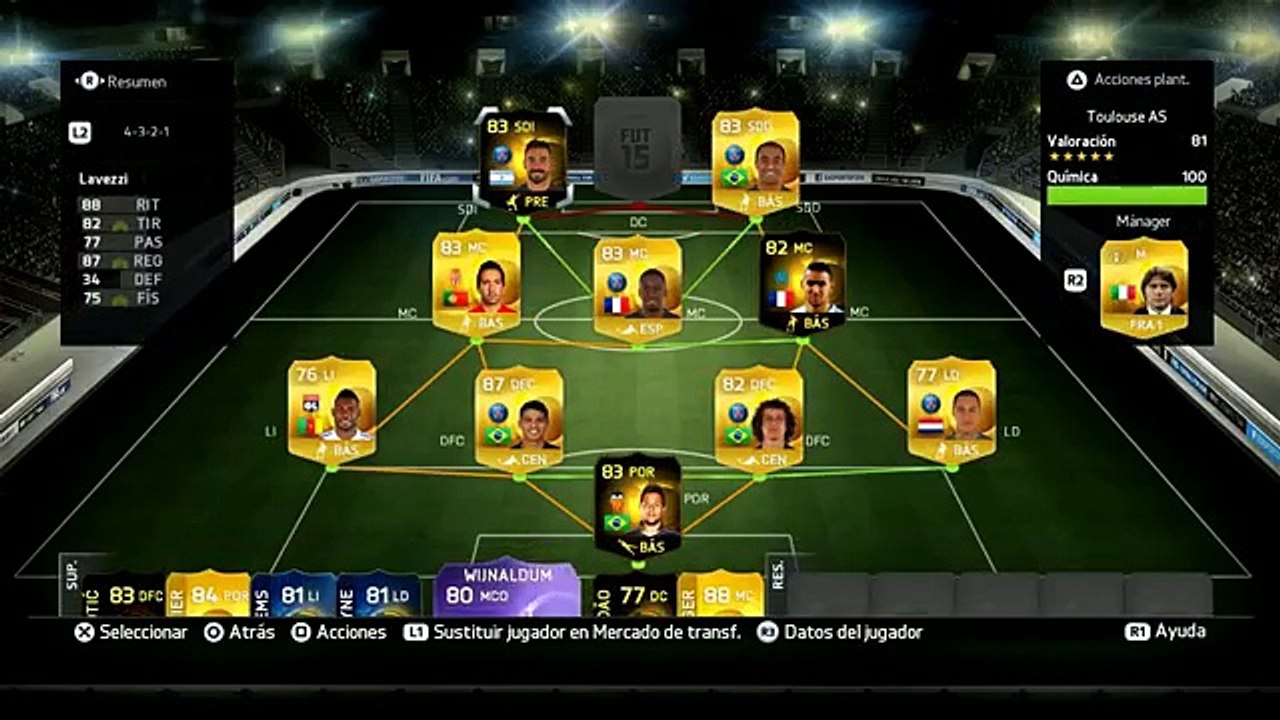 FUT 15  Ultimate Team - Squad Builder - Lacazet...