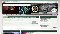 Finding Databases from Ohio University Libraries