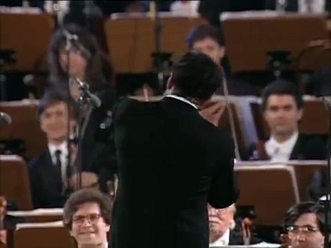 Los Tres Tenores -Nessun Dorma to choir- Roma 7/7/1990