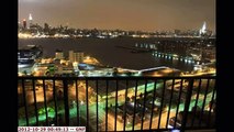 Hurricane Sandy Time Lapse of New York City Skyline with Power Outage in Manhattan Oct 29, 2012