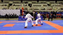 Finale  68kg : N. Aït-Ibrahim / A-L. Florentin - Championnats de France Karaté 2015