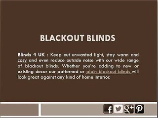 Blackout Blinds _ for your Home or Office Window