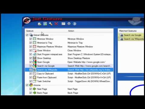 Dicas - Controle o PC por gestos feitos com o mouse - Just Gestures - Baixaki