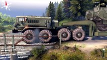 SPINTIRES 2014 - The Coast Map - MAZ 537 Transporting the MAZ 7310 on a Trailer