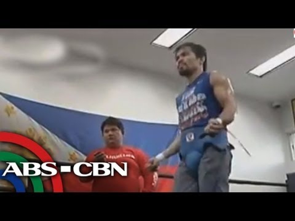 Pacquiao arrives in Las Vegas after LA training