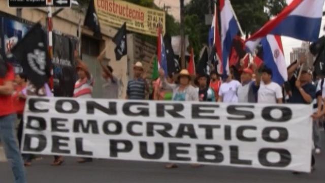 Paraguayos protestan contra productos agrotóxicos y transgénicos de Monsanto