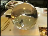 Bola de Cristal GIGANTE Pedra Natural Extra Transparencia Rocha de Garimpo