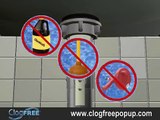 ClogFREE - The No Clog Pop-Up Drain Stopper