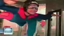 Skydiver wingsuit lands without Parachute in cardboard boxes! (Gary Connery)