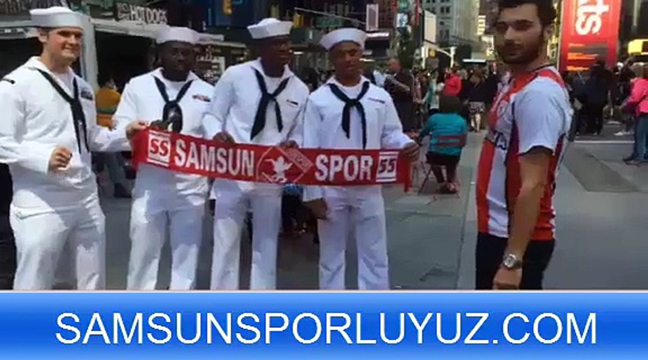 NEW YORK MEYDANINDA SAMSUNSPOR COŞKUSU