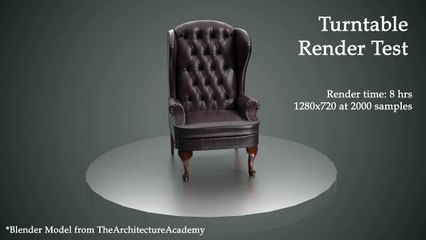 Blender3D Turntable Animation Render Test