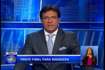 Triste final para una búsqueda de tres años