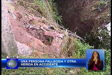 Pérdida de frenos habría provocado caída de vehículo a una quebrada