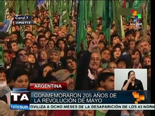 Argentina celebra 205 años de la Revolución de Mayo